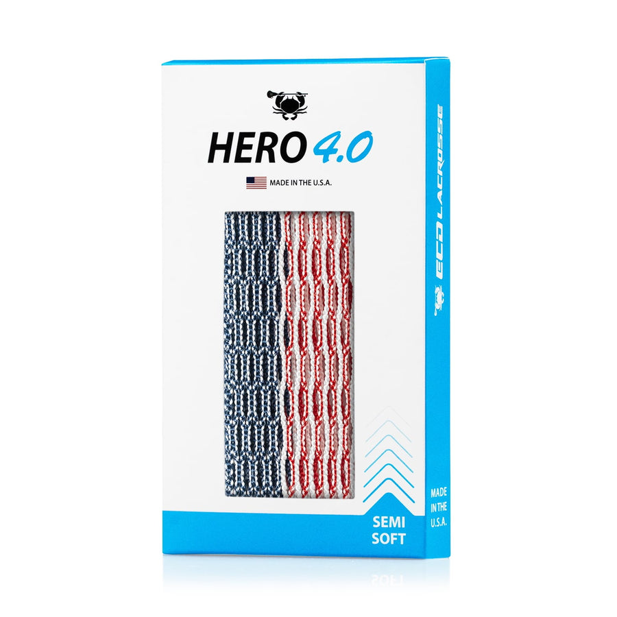 ECD Hero 4.0 USA Semi-Soft Lacrosse Mesh Stringing Piece