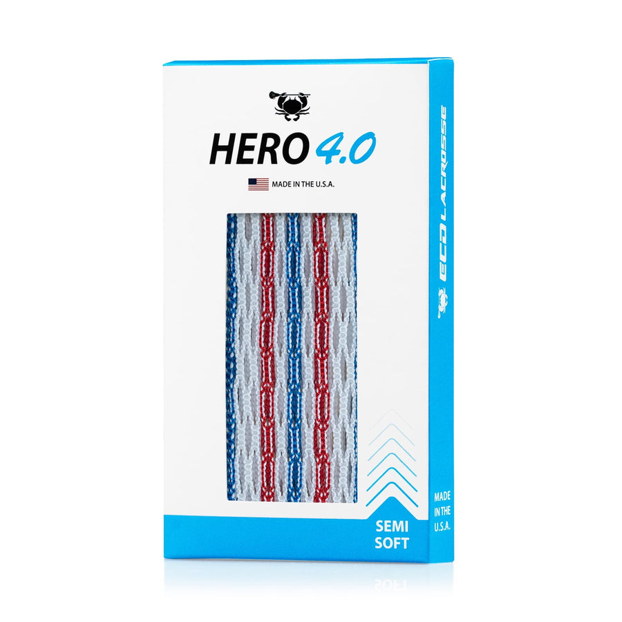 ECD Hero 4.0 USA Semi-Soft Lacrosse Mesh Stringing Piece