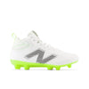 New Balance Rush V4 Jr White Lacrosse Cleats