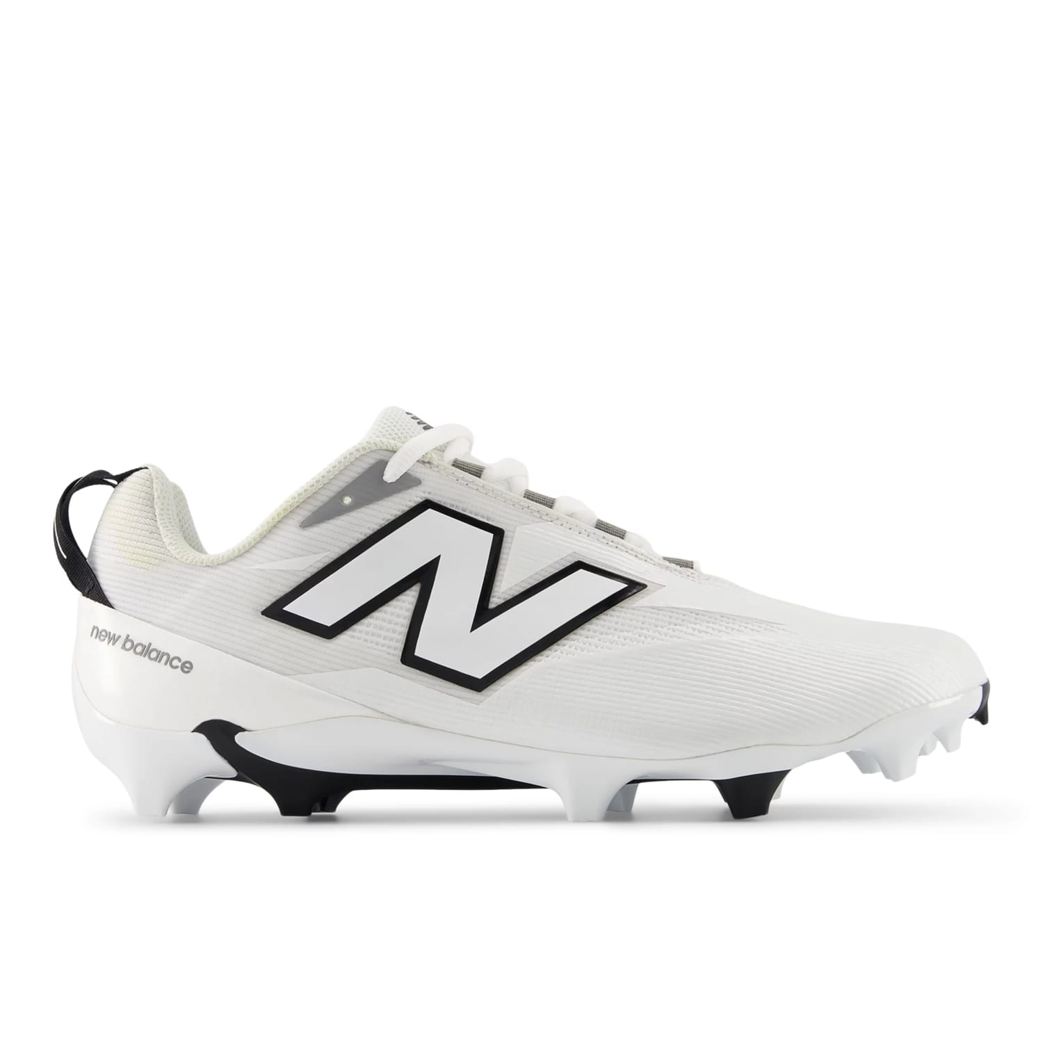 New Balance Burn X5 White Lacrosse Cleats