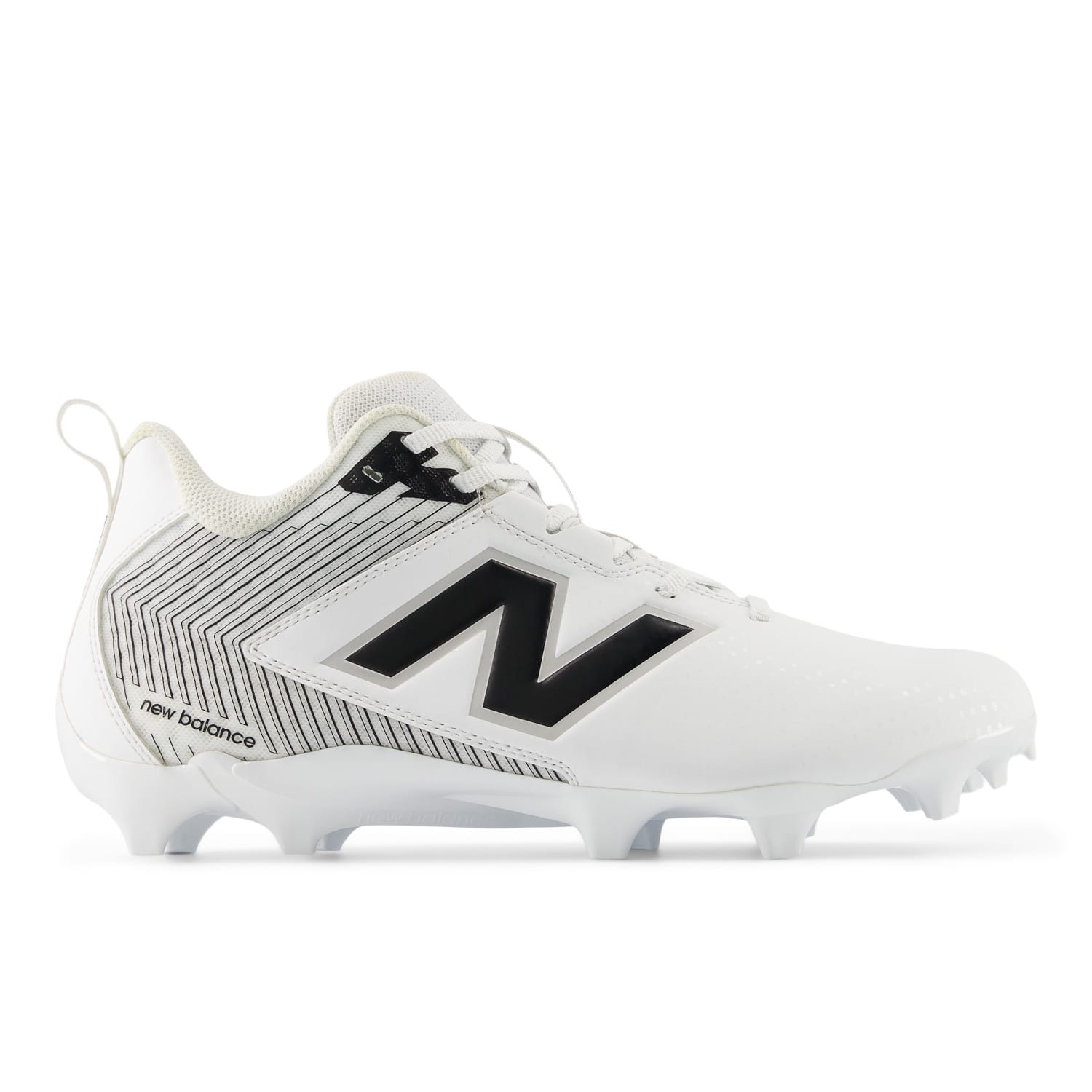 New Balance Men\'s Brine Lacrosse Cleats White Navy Blue, Sz 10 New Balance Burn X5 Liquid Silver Lacrosse Cleats, Size M10  main image 3