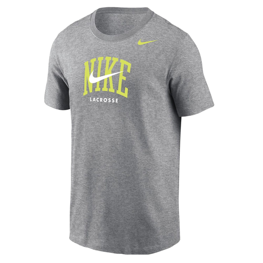 Nike Core Cotton Dark Heather Grey Men's Lacrosse Shirt