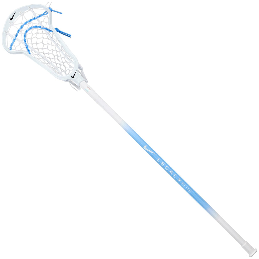 Nike Legacy Elite White/Carolina Blue 10 Degree Composite Complete Women's Lacrosse Stick