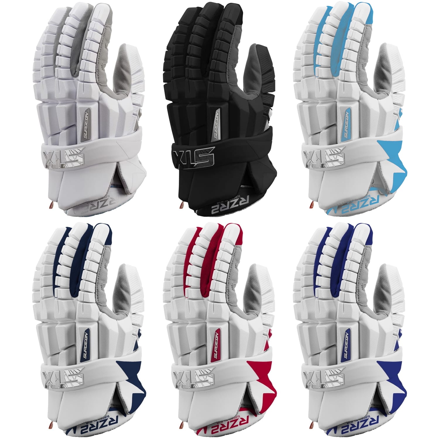 STX Surgeon RZR2 Lacrosse Gloves