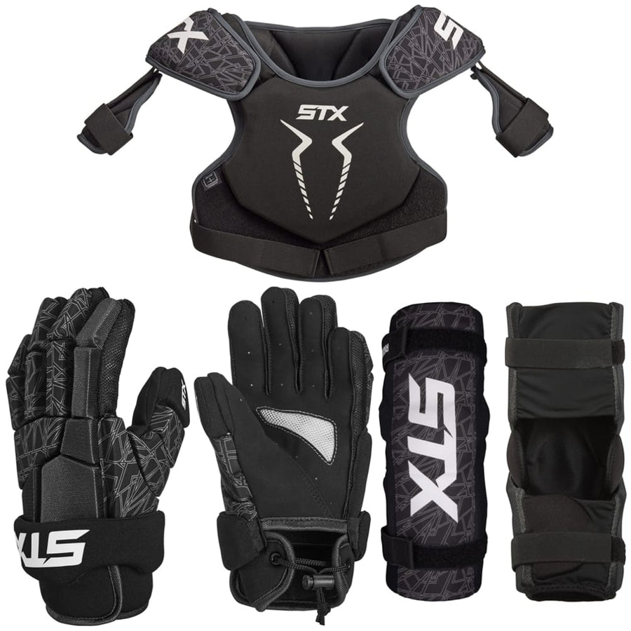 STX Stallion 75 Lacrosse Starter Kit - Gloves, Shoulder Pads & Arm Pads