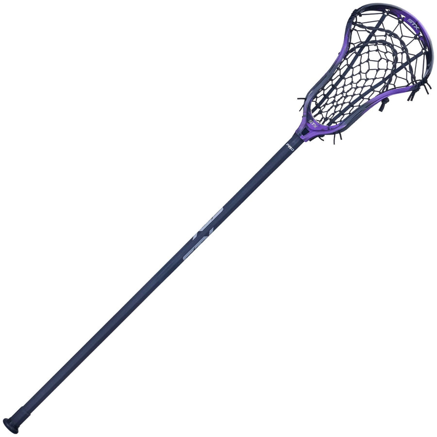 STX Aria Pro-D Black/Purple Marble 10 Degree Composite Complete Women's Lacrosse Stick