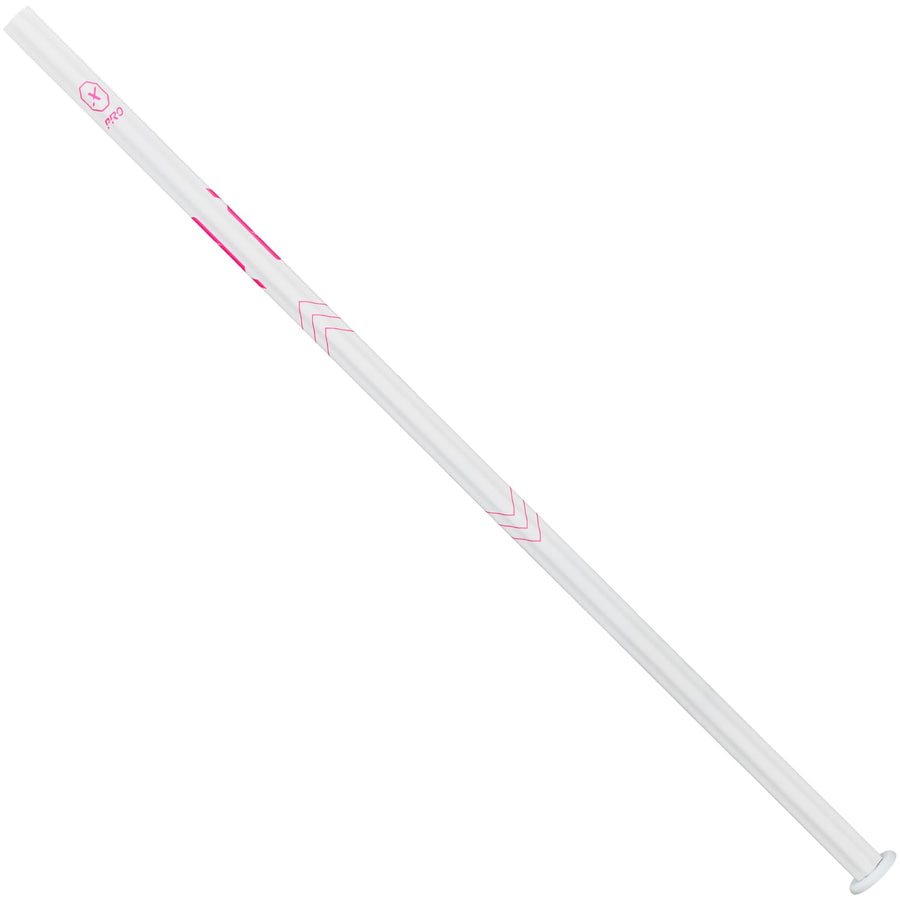 STX Fiber Pro X Grip White/Pink Composite Attack Lacrosse Shaft