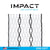 ECD Impact 12-Diamond Semi-Soft Goalie Mesh Lacrosse Stringing Piece