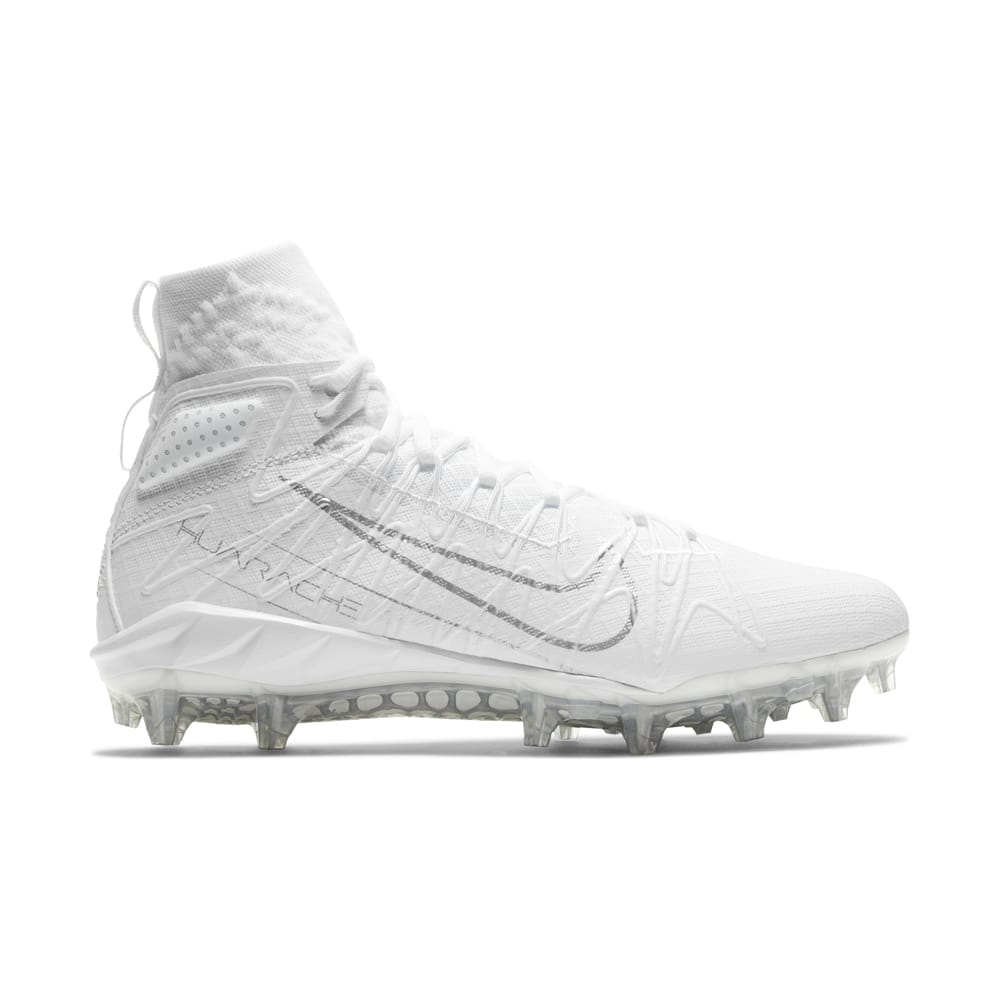 Size 11.5 Nike Alpha Huarache 7 Elite LAX Lacrosse Cleats White