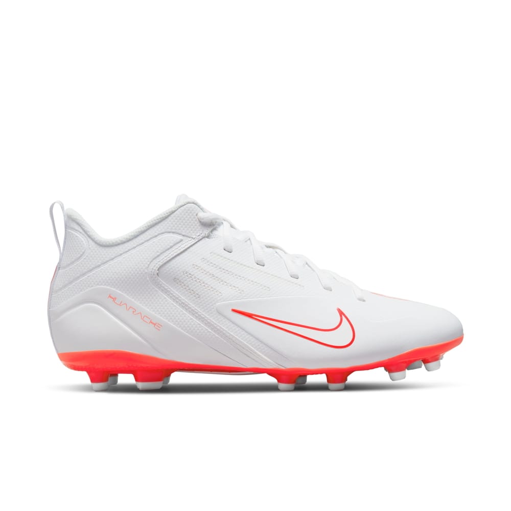 Nike Alpha Huarache Varsity White/Bright Crimson Lacrosse Cleats