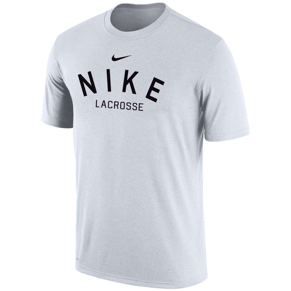 Nike Dri Fit Cotton Arched White Men s Lacrosse Shirt