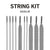 String King Goalie Lacrosse Head Strings Kit
