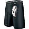 Shock Doctor Boy's Black Compression Shorts with BioFlex Cup