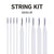 String King Goalie Lacrosse Head Strings Kit