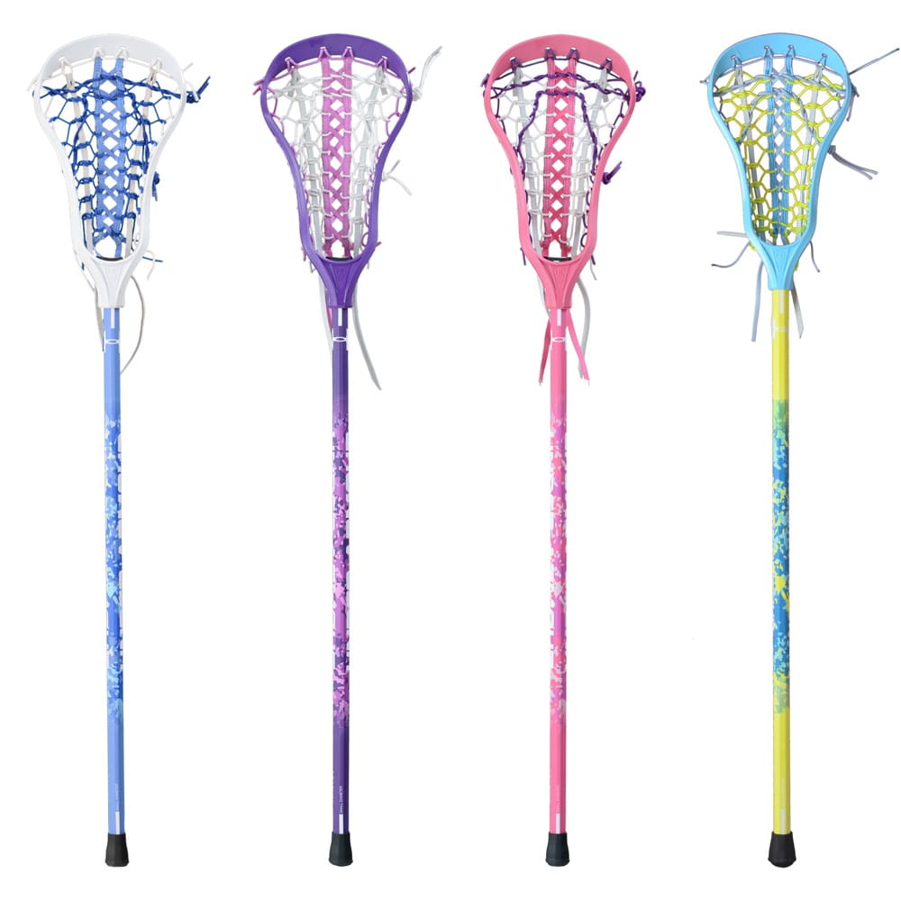 Girls'/Women's Lacrosse Sticks - Purple Mini Art Print by goalgirlgear