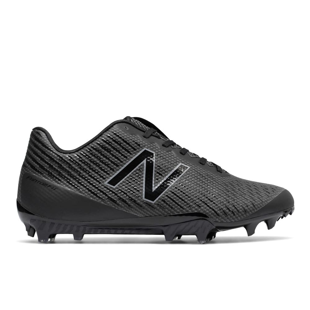 New Balance Burn X Low Black Lacrosse Cleats - Main Image