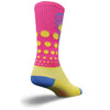 Sock Guy Lax Balls Pink Lacrosse Crew Socks
