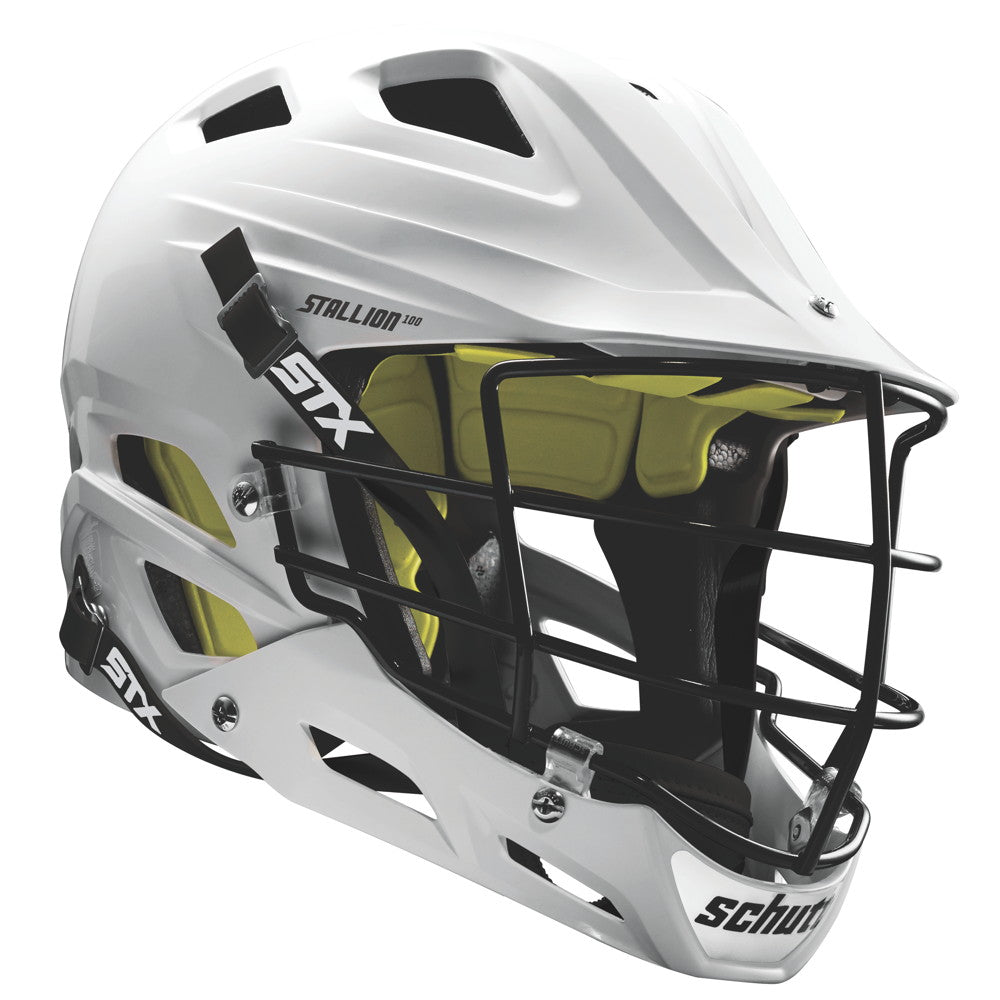 STX Stallion 100 White Youth Lacrosse Helmet
