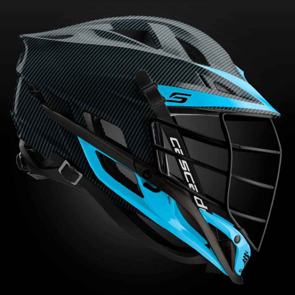 Cascade S Carbon Fiber Finish CUSTOM Lacrosse Helmet