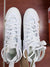 RETURN 4 SALE - Nike Huarache 9 Elite Mid Lax White/Gold Lacrosse Cleats