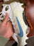RETURN 4 SALE - Nike Huarache 9 Elite Mid Lax White/Carolina Blue Lacrosse Cleats