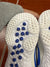 RETURN 4 SALE - Nike Huarache 9 Elite Turf Lax White/Royal Blue Lacrosse Cleats - Mens 4 / Womens 5.5