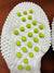 RETURN 4 SALE - Nike Huarache 9 Elite Turf Lax SE White/Blue/Volt Lacrosse Cleats