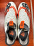 RETURN 4 SALE - New Balance Burn X3 White/Orange Lacrosse Cleats