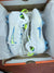 RETURN 4 SALE - Nike Huarache 9 Elite Mid Lax SE White/Blue/Volt Lacrosse Cleats