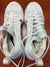 RETURN 4 SALE - Nike Huarache 9 Elite Turf Lax White/Black Lacrosse Cleats - Mens 8 / Womens 9.5