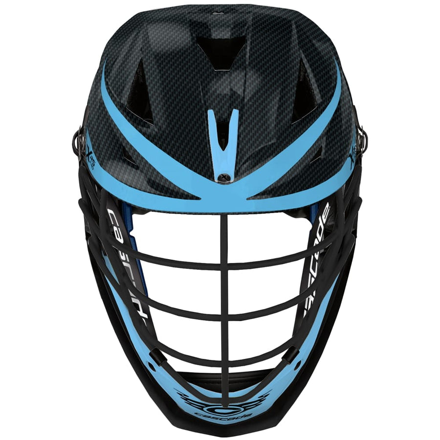 Cascade XRS PRO Quick Clip Carbon Fiber Finish CUSTOM Lacrosse Helmet