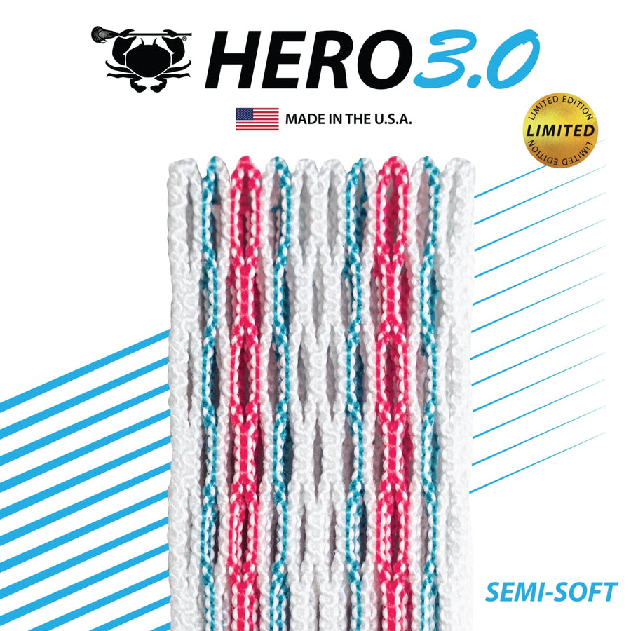 ECD Hero 3.0 South Beach LE Semi-Soft Lacrosse Mesh Stringing Piece