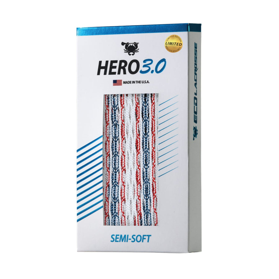 ECD Hero 3.0 USA Semi-Soft Lacrosse Mesh Stringing Piece