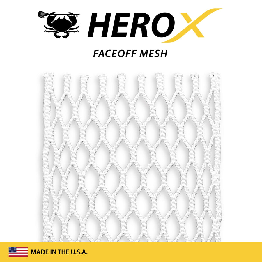 ECD Hero X Faceoff Lacrosse Mesh Stringing Piece