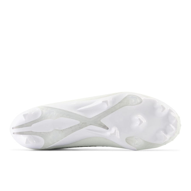 New Balance Burn X4 White Lacrosse Cleats