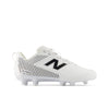 New Balance Rush V5 Jr White Lacrosse Cleats