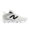 New Balance Rush V5 Mid White Lacrosse Cleats