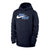 Nike Club Fleece Just Do It Navy Blue Pullover Boy's Lacrosse Hoodie
