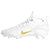 Nike Huarache 9 Elite Mid Lax White/Gold Lacrosse Cleats
