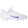 Nike Huarache 9 Elite Low Lax White/Royal Blue Lacrosse Cleats
