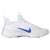 RETURN 4 SALE - Nike Huarache 9 Elite Turf Lax White/Royal Blue Lacrosse Cleats - Mens 4 / Womens 5.5