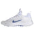 RETURN 4 SALE - Nike Huarache 9 Elite Turf Lax White/Royal Blue Lacrosse Cleats - Mens 4 / Womens 5.5