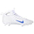 Nike Huarache 9 Elite Mid Lax White/Royal Blue Lacrosse Cleats