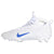 Nike Huarache 9 Elite Mid Lax White/Royal Blue Lacrosse Cleats