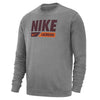 Nike Club Fleece Grey Crew Men's Lacrosse Sweatshirt