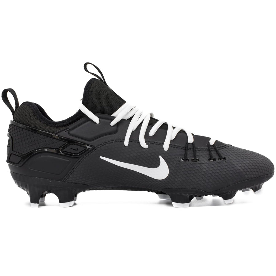 Nike Huarache 9 Elite Low Lax Black/White Lacrosse Cleats