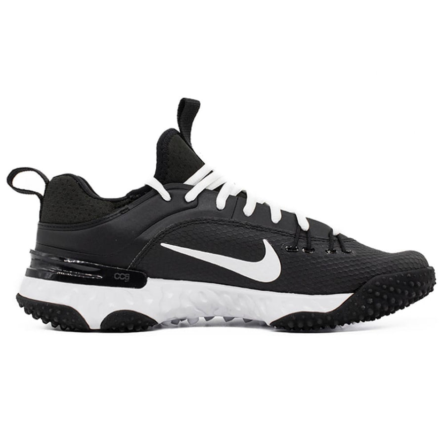 Nike Huarache 9 Elite Turf Lax Black/White Lacrosse Cleats