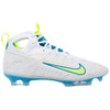 RETURN 4 SALE - Nike Huarache 9 Elite Mid Lax SE White/Blue/Volt Lacrosse Cleats