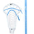 Nike Legacy Elite White/Carolina Blue 10 Degree Composite Complete Women's Lacrosse Stick