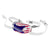 Shock Doctor Showtime USA Flag Helmet Chin Strap